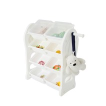 미루 야무진 장난감정리함 - 시리즈, 미루 야무진 4단 애니 -화이트, 1개