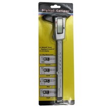 플라스틱 탄소 섬유 디지털 캘리퍼 전자 버니어 마이크로 미터 눈금자 측정 도구 6 인치 150mm, 01 No battery