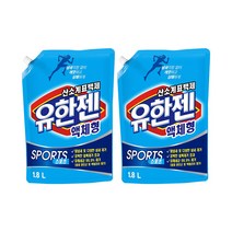 유한양행 [본사직영] 산소계표백제 유한젠 액체형 스포츠 리필 1.8L, 2개