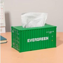 Retro Cargo Model Container Tissue Box Cover Desktop Paper Holder Storage Napkin Case Organizer Orn, 02 EMC