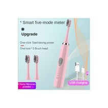후드티 남자 남성 후드 긴팔티 무지 맨투맨 티 USB 충전식 음파 전동 칫솔 방수 울트라 소닉 자동 칫솔 치아 스마트 충전 청소, [01] pink