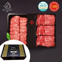 웰굿 [웰굿]미경산 고급암소 한우1+ 등심혼합세트5호 1kg(등심500g앞치마살500g), 1