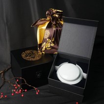 국내산 자연 야생화꿀 도자기세트 선물 고급박스 1.2kg, 천목, 청 보자기