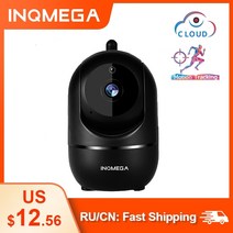 INQMEGA HD 1080P 클라우드 무선 IP 카메라 인간의 가정 보안 감시 CCTV 네트워크 와이파이 카메라의 지능형 자동 추적, 1080P-블랙, 협동사, AU 플러그