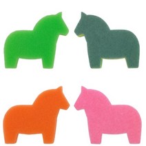 이케아 양면 설거지 수세미 주방 부드러운 스폰지 설겆이 이쁜 말모양 쑤세미 예쁜 스펀지, 색상, 그린