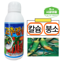 [시골생활 비료] 고추전용칼슘 500ml 고추 칼슘 + 붕소 석회 비료 제