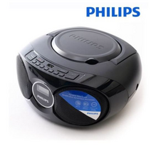 필립스 AZ358 FM라디오 USB MP3 CD 카세트 플레이어 블랙