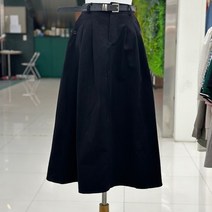 오조크 사선포켓 포인트 벨티드스커트/FOSF CKA520ABK
