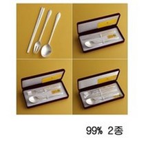 엔젤 어린이 은수저 99% 2종 수저 젓가락 포크 전통 은수저세트 건강 고급 건강 유아 아동 수저 포크 백일 돌 생일 선물세트 글자 각인은 별도, 포크+수저+무료종이포장