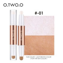 o.two.o 컨투어 스틱 더블 헤드 컨투어 펜 워터프루프 매트 피니쉬 하이라이터 섀도 컨투어링 펜슬 화장품, 협력사, 01
