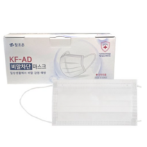 참조은 KFAD 비말차단마스크 대형 화이트 100매입, 100매