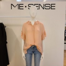 [미센스] DB_ 넥 소매 러플 블라우스 (MB06BLM105Z)