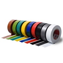 서통 전기 절연 테이프 배선 전선 내열 케이블, 흑색-18yds, 1개