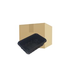 정육포장 용기 트레이 1kg 검정 800개 1박스, 블랙