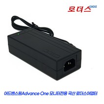 어드밴스원OT240CLED AS-2409CLED AF-2406LED AF-2408GH OT2408H AS-240CLED 모니터호환 12V 3.5A/3.3A 3A 국산 로더스어댑터, 어댑터+파워코드1.0M