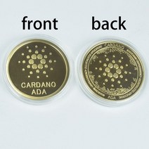 기념주화 비트코인선물 모형소품금도금 핫 Bitcoin Coin Bit XRP Fil IOTA Shiba Cardano Metal Crypt, 22 gold cardano2