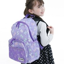 OUTDOOR PRODUCTS 배낭 키즈 여자 저희 가게 모델 여자 귀여운 아웃도어 프로덕트 아이 걸즈 키즈용 주니어용 어린이용 초등학생 A4 플랫 파일 대응 걸즈 배낭 (리본 퍼플)