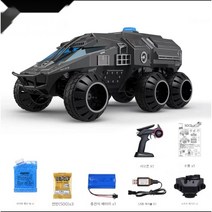 rc탱크 오프로드 미사일 무선조종 전동, 실습 구성 [배터리 2개], 블랙