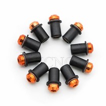 10PCS 5mm 앞 유리 볼트 나사 혼다 CBR 125R 954 RR F4i, 04 주황색