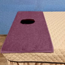 [로이스] 얼굴구멍 있는 마사지 베드용 상반신 시트타올 180G 3종 중 택 (마사지베드/경락침대/경락베드/경락매트리스/미용베드 용 경락타올 경락시트 경락수건 구멍타올 경락베드시트, 카카오