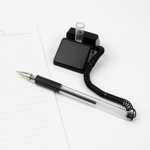 학교 병원 은행 책상 부착 스프링 볼펜 5개 스탠드형 공공기관 분실방지