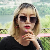 클리프디자인 남여공용 사각 스퀘어 메탈 편광 선글라스 SUN004