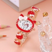 키즈 시계 헬로 키티 여자 여자 시계 시계 어린이 귀여운 만화 시계 선물 Relogio Infantil Montre Enfant|어린이 시계|