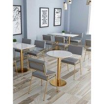 2인용 카페테이블 테이블 원목 식탁 원형테이블 의자, 대리석 스퀘어 테이블(60x60x75)