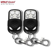 리모콘 스마트키 12pcs 늑대 가드 433mhz 무선 원격 제어 keyfobs 4 키 홈 알람 sceurity 도난 시스템에 대 한 휴대용 액세서리, 2개