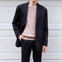 바젤 국내생산으로 퀄리티좋은 트렌디한 오버핏 남성자켓코디