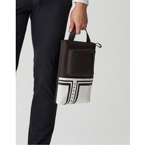 21FW [SWING SUPPORTER]블랙 컬러블럭 골프 클러치 HUBA1F512BK, XXX