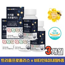 프로폴리스 식약처인증 플라보노이드 비타민A 아연 식물성캡슐 플라보노이드17 청소년 수험생 가족 미네랄 건강기능식품 그린 레드 브라운 프로폴리스 비타민B D E