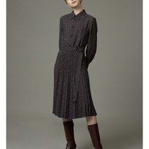 애플아울렛 쉬즈미스 SWWOPL31040 프린트 벨티드 플리츠원피스