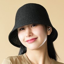한스모자 여름여성 벙거지 밀짚모자 시원한 여행 무지 지사버킷햇 핏예쁜 여름 가을 벙거지