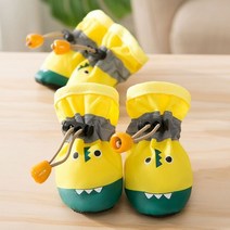 파스텔펫 강아지 악어 방수신발, 옐로우