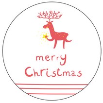 디자인요나 (3+1 당일출고) 크리스마스 새해 성탄절 답례 감사 48mm_20개 주문 제작 광택아트지 스티커, 20개입, 성탄기성형_103