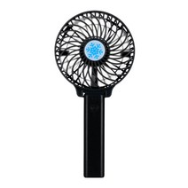부속자재 건축 홈 개조 휴대용 핸드 팬 USB 충전식 접이식 미니 쿨러 야외 여행을위한 3 속도 조절 냉각, Black|CHINA