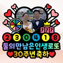 생일 결혼기념일 환갑 여행 사진 케이크토퍼 주문제작, 1~10글자, 소(가로길이 13cm)