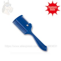 승마 승마용품 승마장비 부츠 헬멧 말안장 말용품 장갑 안장 조끼 모자 박차 87 3003 은밀한 금속 칼로 플라스틱 트리밍 갈기 빗 꼬기 18.5x4.6cm 말 꼬기 빗 손질, 빨간