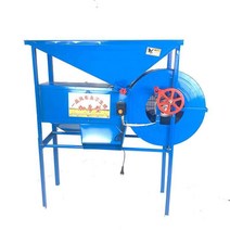 곡물 정선기 쌀 선별기 다용도 전기 키질 참깨 콩 밀, 아연도금강 녹색풍차120w