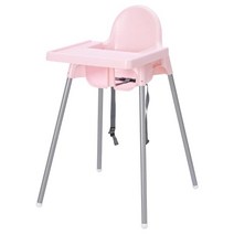 이케아 아기 식탁의자 안틸로프 하이체어, 2.핑크(의자+트레이)