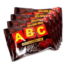 ABC초콜렛 72g 4입 초콜릿 어린이 학교 회사 어린이집 간식 과자 주전부리 번들 X 1