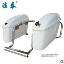 오토바이 사이드 박스 커브 백 바이크 가방, 노 라이트 벨트 랙 화이트