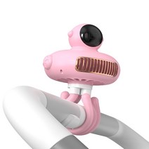 높이조절탁상용선풍기 게이밍 선풍기여름 야외 휴대용 미니 충전식 아기 유모차 팬 USB 전기 손 팬 무선, 02 분홍색, 한개옵션1