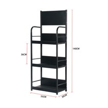 진열대 슈퍼마켓 음료 다층 선반 편의점 철제진열대 선반 진열대 수납 진열장 팬트리 렉 과자 매대, U.55X30X140개