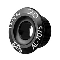 크랭크 커버 스크류 캡 M15 M18 M20 MTB 알루미늄 합금 세트 커버 로드 자전거 피팅 사이클링 부품 10 가지 색상, Black