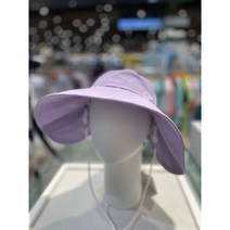 루이까스텔[NC강남] 23S/S 여성 골프모자 와이드 챙 아이루카 스몰 자수 캡, 바이올렛(V)