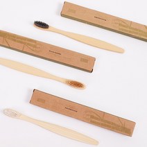 KC인증 제로웨이스트 대나무 칫솔 생분해 미세모 각인, 2성인대나무-화이트, 본상품선택