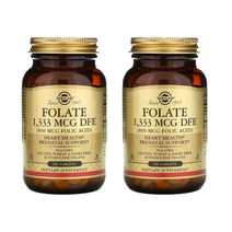 솔가 엽산 폴레이트 1333mcg DFE 엽산 800mcg 250정 타블렛 2개