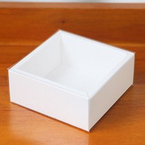 슬리브화이트상자/정사각(50개) 8x8x3.7cm